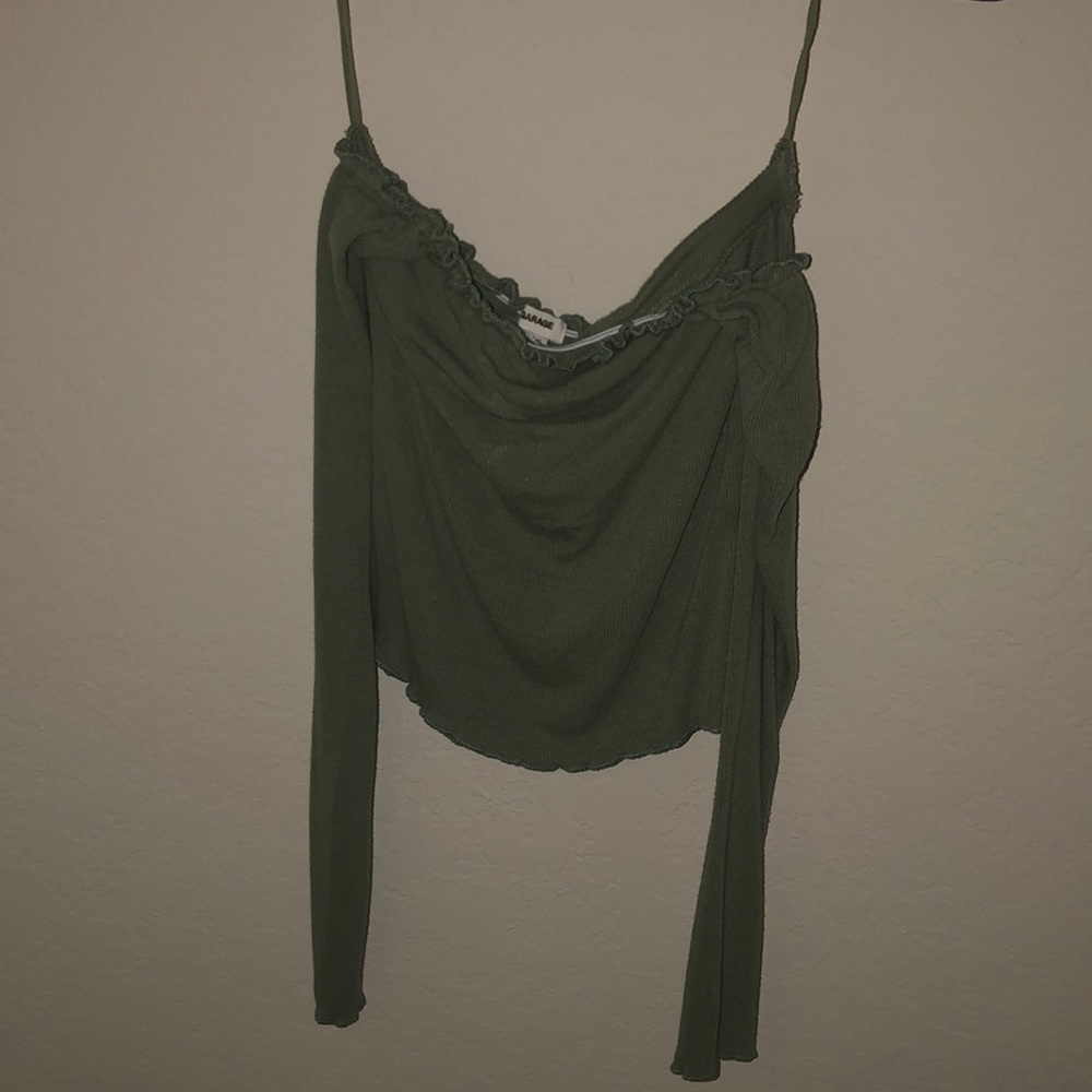 Long sleeve crop top